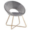 WY-439D LYDIA GREY ACCENT CHAIR