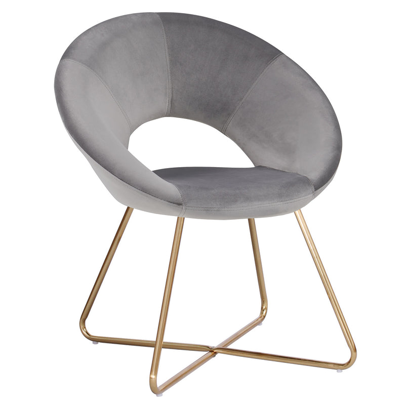 WY-439D LYDIA GREY ACCENT CHAIR