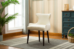 YD-600 CORA DINING CHAIR BEIGE (SET OF 2)